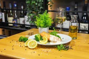 Somon cu brocolli